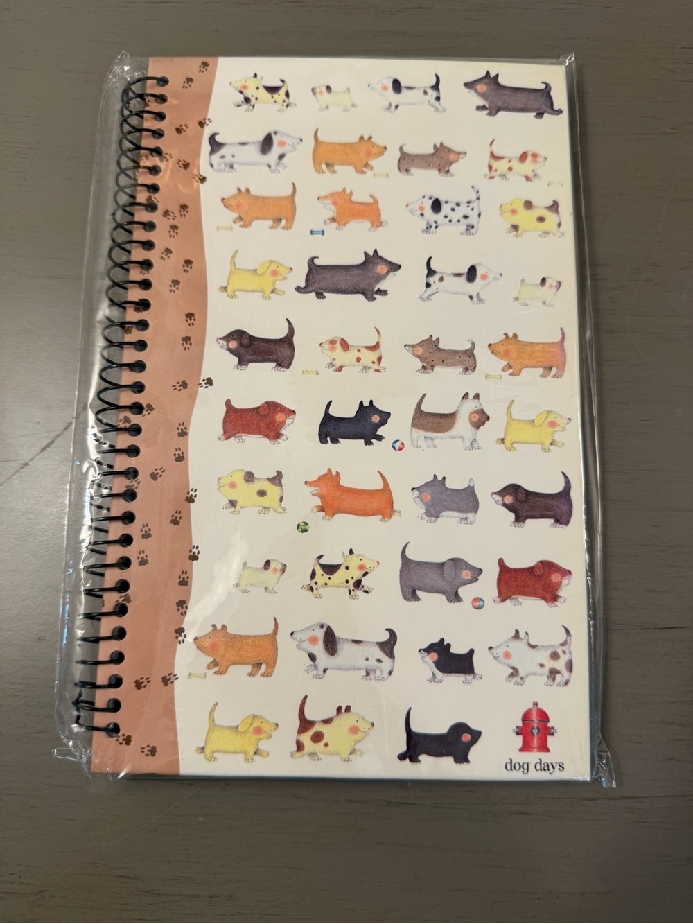 Diane Patterson Dog Journal Notebook  2004 NEW Spiral Bound Lined Whimsical 9x6”